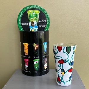 Lolita Hand-painted 2oz. Shot Glass - “Christmas Tree Water” New in Box